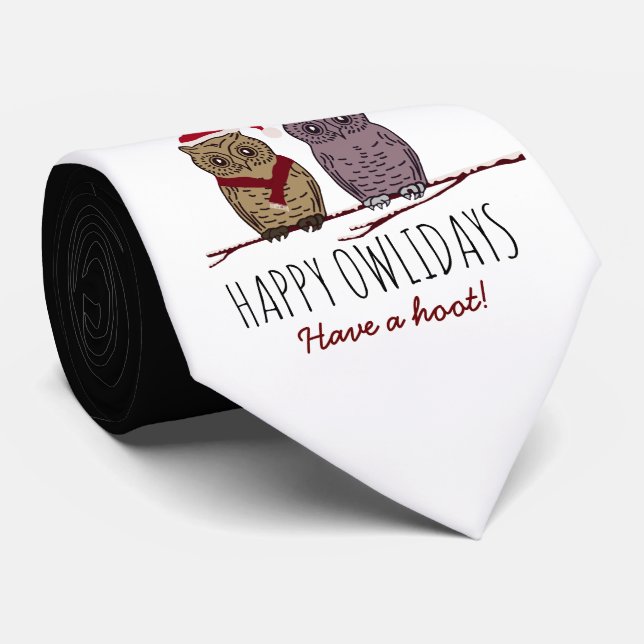 Gravata Feliz Owlidays, Festivo (Rolled)