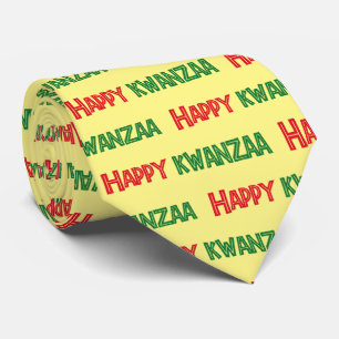 Gravata Feliz Saudação Kwanzaa