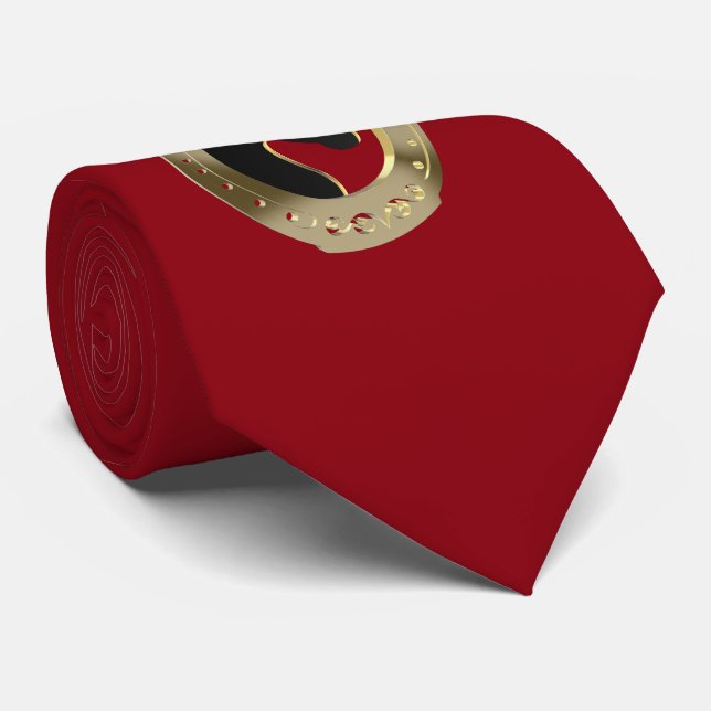 Gravata ferradura ouro (Rolled)