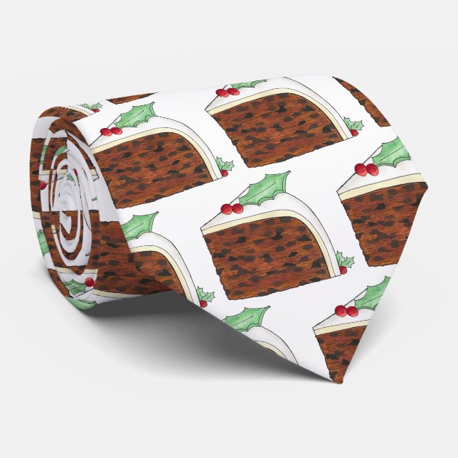 Gravata Festa Festiva Festiva de Festas de Natal Britânica (Rolled)