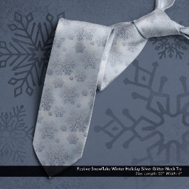Gravata Festivo Floco de neve Fresco de inverno Lábio de p