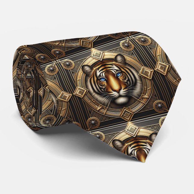Gravata Fierce Tiger | Moda Masculina para Homens (Rolled)