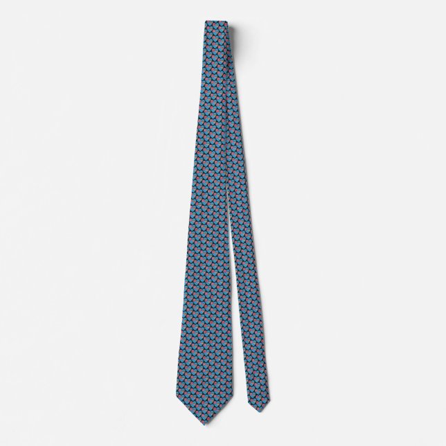 Gravata Fiji Flag Hearts Tie (Frente)