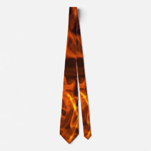 Gravata Fire Flames Neck