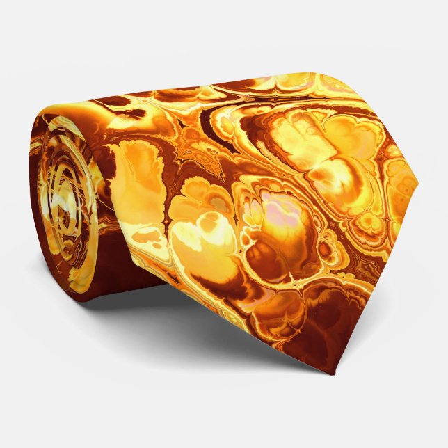 Gravata Fire Fractal Art 6 Tie (Rolled)