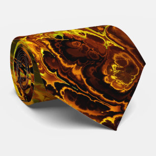 Gravata Fire Fractal Art 8 Tie