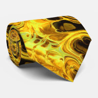 Fire Fractal Art 9 Tie
