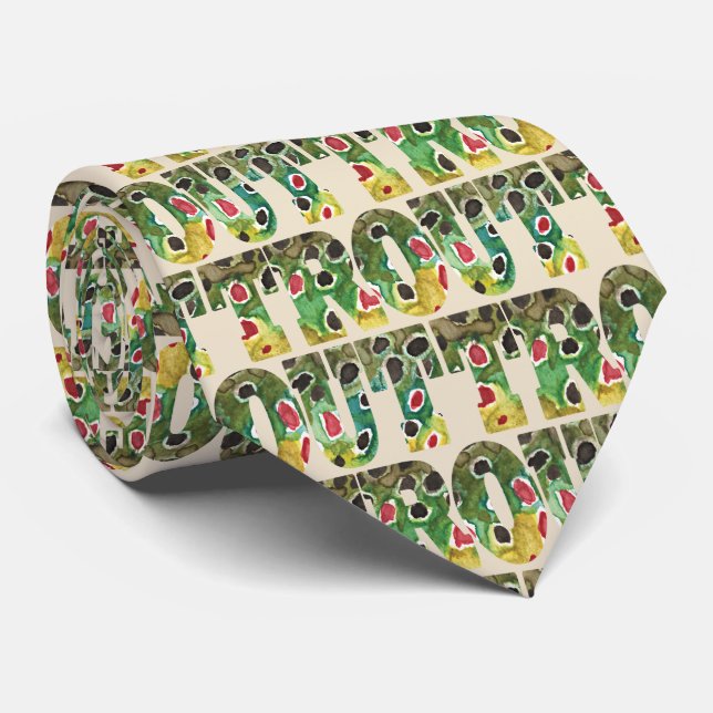 Gravata Fissura-marrom pescador Ichthyology (Rolled)