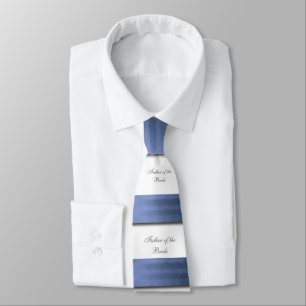 Gravata Fita elegante, azul do cetim, pai da noiva