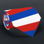 Gravata Flag Schleswig-Holstein Tie<br><div class="desc">Amarra com pavilhão de Schleswig-Holstein; design com tricolor horizontal de vermelho,  branco e azul</div>