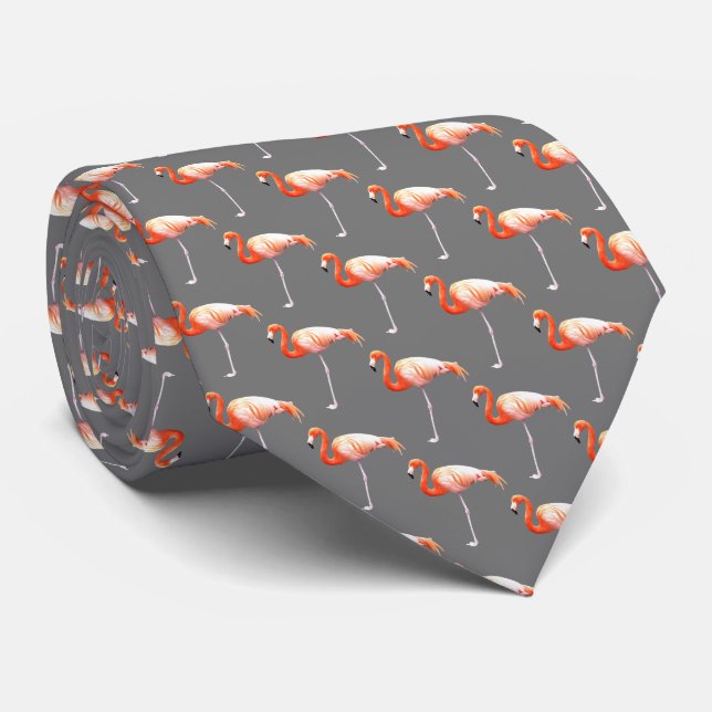 Gravata Flamingo (Rolled)
