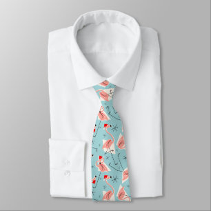 Gravata Flamingo Santas Blue Multi tie