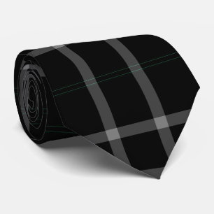 Gravata Flanela preta do Tartan da xadrez da grade do