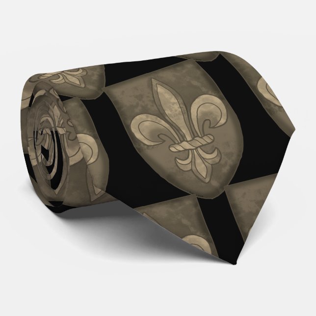Gravata Fleur De Lis Family Crest (Rolled)