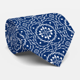 Gravata Fleur-de-lis Quatrefoil Neck Tie