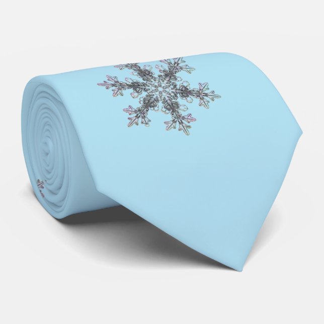 Gravata Floco de neve - Deixe nevar (Rolled)