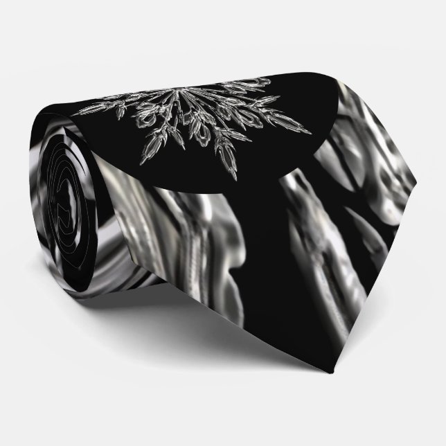 Gravata Floco de neve perfeito para o Natal (Rolled)