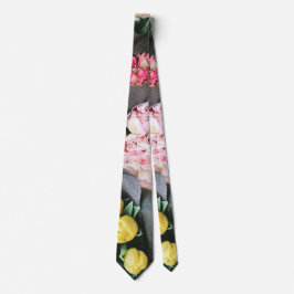 Gravata flor colorida