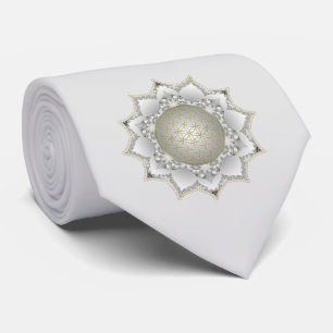Gravata Flor da Vida - Mandala das Flores 1