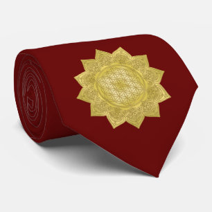 Gravata Flor da Vida - Mandala Indiana 4