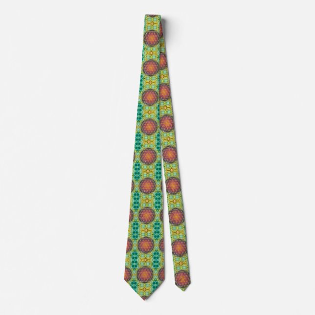 Gravata Flor Da Vida - Ouro - Frente 2 (Frente)
