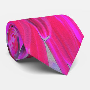 Gravata Flor de Dália Rosa-Rosa-Vermelha-Crimson