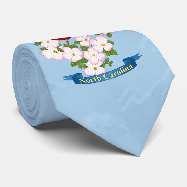 Gravata Flor de Dogwood do Cardeal Estadual da Carolina do (Rolled)
