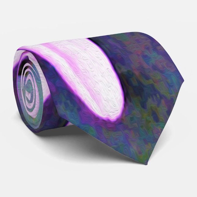 Gravata Flor de Margarida Rosa (Rolled)