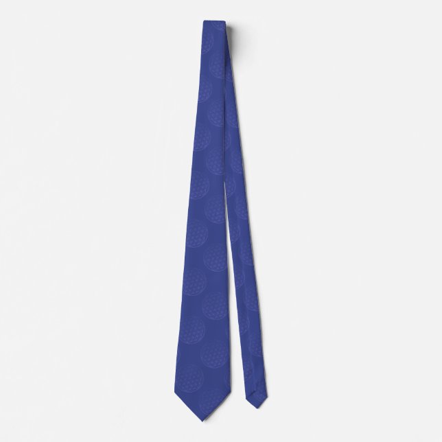 Gravata Flor de Vida / Blume des Lebens - Azul padrão (Frente)