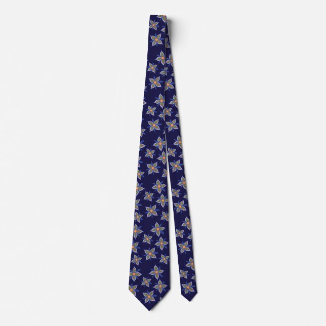 Gravata Flor Funky verdadeiro (Frente)