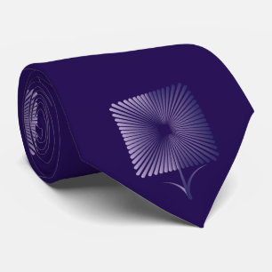 Gravata Flor quadrada violeta