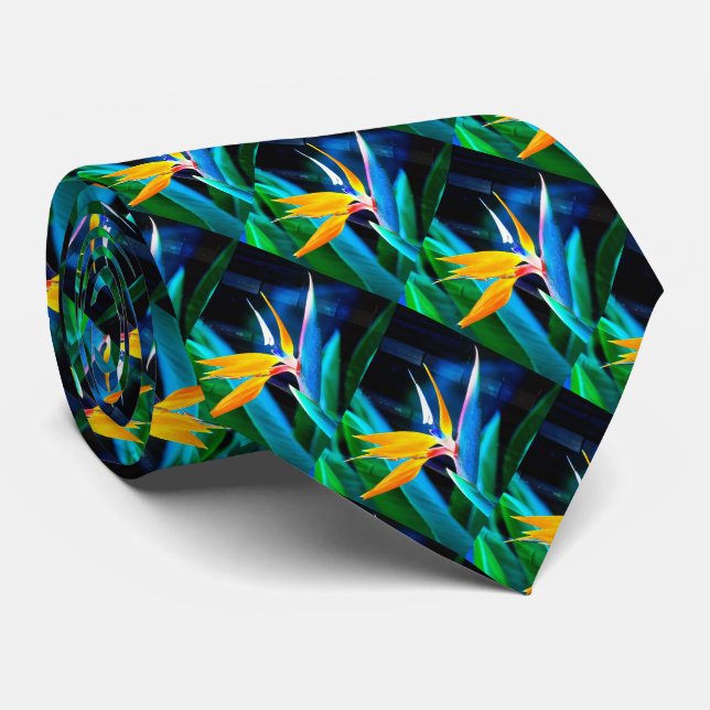 Gravata Floral 1 Tie (Rolled)