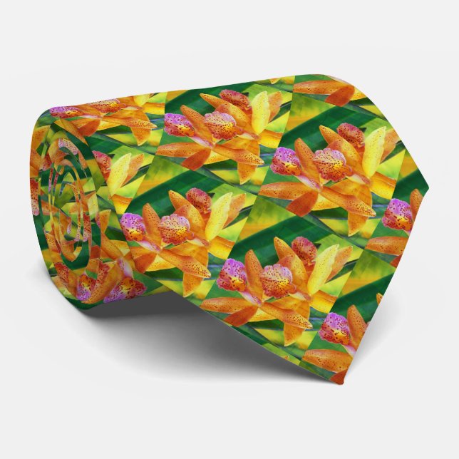Gravata Floral 2 Tie (Rolled)