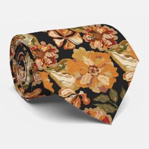 Gravata Floral Abstrato Vintage de Outono Quente para Casa
