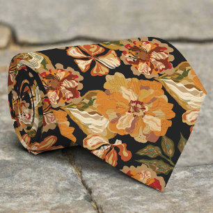 Gravata Floral Abstrato Vintage de Outono Quente para Casa