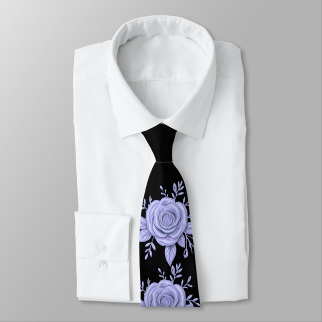 Gravata FLORAL BLUE Tie (Amarrado)