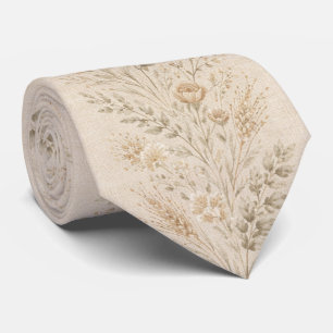Gravata Floral Boho Suave