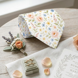 Gravata Floral Clássica Para Noivo Ou Empresário