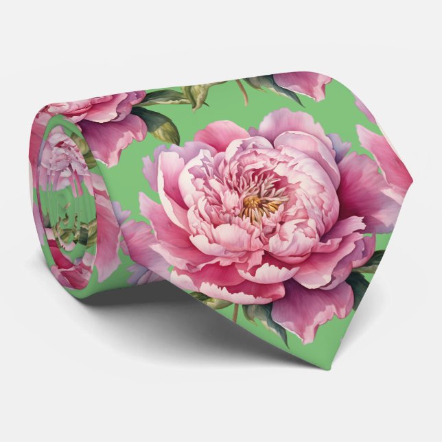Gravata Floral Elegante para Casamento e Ocasiões  (Rolled)