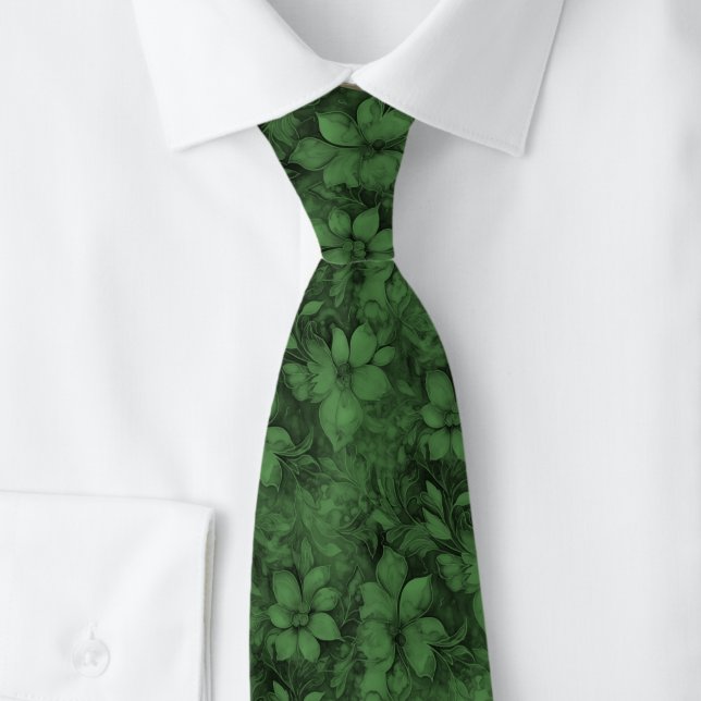 Gravata Floral Hunter Verde (Criador carregado)
