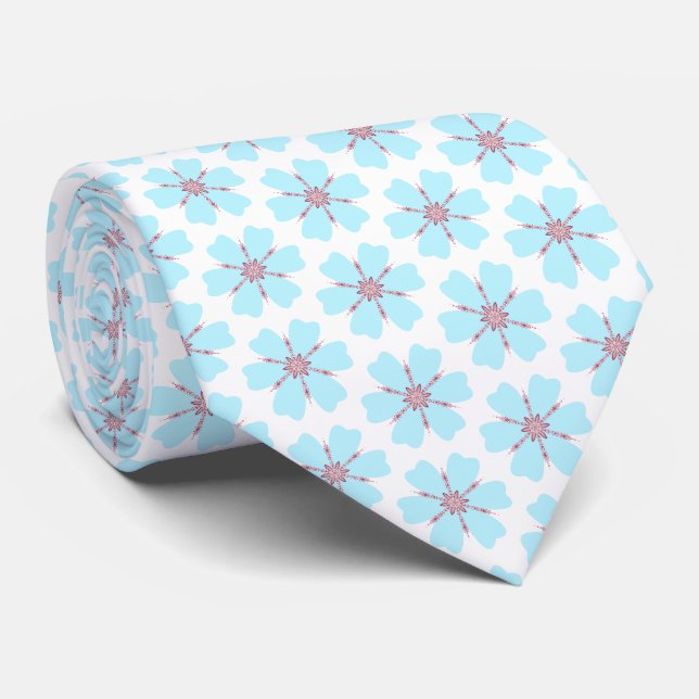 Gravata Floral Intrincado (Rolled)