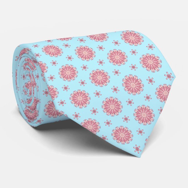 Gravata Floral Intrincado (Rolled)