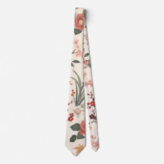 Gravata Floral Japonesa Elegante