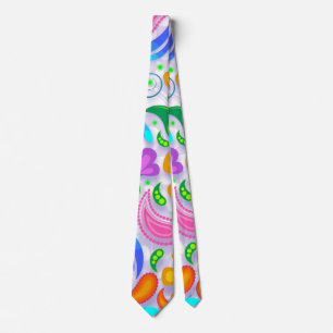 gravata floral leve