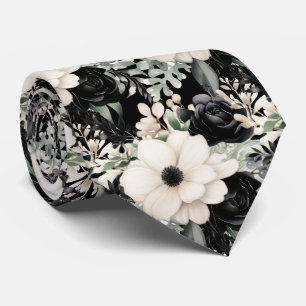 Gravata Floral Moderna Ocasões Especiais Formais