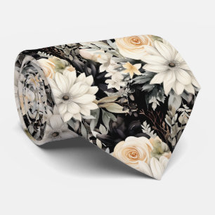 Gravata Floral Moderna Ocasões Especiais Formais