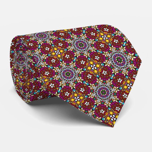 Gravata Floral Power (Rolled)