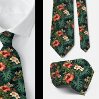 Floral Tropical Verde Aloha Havaí Havaiano