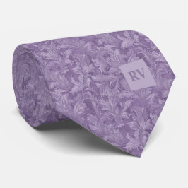 Gravata Florença Lavanda Roxa Atenuada