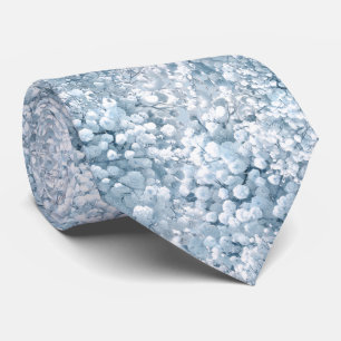 Gravata flores de Bebê Respiração azul pastel